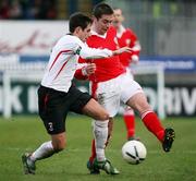 2 December 2006; Sean Ward, Glentoran, in action against Chris Scannell, Cliftonville. CIS Insurance Cup Final, Cliftonville v Glentoran, Windsor Park, Belfast. Picture credit: Oliver McVeigh / SPORTSFILE