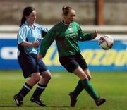 2 December 2006; Triona McNicholas, Mayo League, in action against Sandra Mulhall, UCD. Women's FAI Senior Cup Final, UCD v Mayo League, Richmond Park, Dublin. Picture credit: Damien Eagers / SPORTSFILE