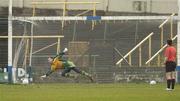 3 December 2006; Ronan Sweeney, Moorefield, scores a penalty past Rhode goalkeeper Colm Masterson. AIB Leinster Senior Club Football Championship Final, Moorefield v Rhode, O'Moore Park, Portlaoise, Co. Laois. Picture credit: Damien Eagers / SPORTSFILE