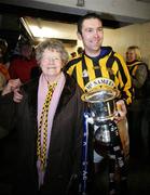 3 December 2006; Crossmaglen Rangers captain Oisin McConville with his mother Margaret. AIB Ulster Club Senior Football Championship Final, Ballinderry v Crossmaglen Rangers, Casement Park, Belfast, Co. Antrim. Picture credit: Oliver McVeigh / SPORTSFILE