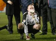 3 December 2006; A dejected Barry Ryan, St Patrick's Athletic, at the end of the game. FAI Carlsberg Senior Challenge Cup Final, Derry City v St Patrick's Athletic, Lansdowne Road, Dublin. Picture credit: David Maher / SPORTSFILE