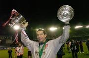 3 December 2006; David Forde, Derry City, celebrates at the end of the game. FAI Carlsberg Senior Challenge Cup Final, Derry City v St Patrick's Athletic, Lansdowne Road, Dublin. Picture credit: David Maher / SPORTSFILE