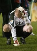 3 December 2006; A dejected Barry Ryan, St Patrick's Athletic, at the end of the game. FAI Carlsberg Senior Challenge Cup Final, Derry City v St Patrick's Athletic, Lansdowne Road, Dublin. Picture credit: David Maher / SPORTSFILE