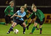 2 December 2006; Karina Kelly, UCD, in action against Emma Mullin, Mayo League. Women's FAI Senior Cup Final, UCD v Mayo League, Richmond Park, Dublin. Picture credit: Damien Eagers / SPORTSFILE