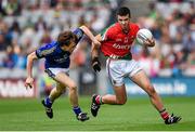 24 August 2014; TJ Byrne, Mayo, in action against Matthew Flaherty, Kerry. Electric Ireland GAA Football All-Ireland Minor Championship, Semi-Final, Kerry v Mayo, Croke Park, Dublin. Picture credit: Stephen McCarthy / SPORTSFILE