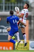 30 August 2014; Ian Humphreys, Ulster, in action against Fergus McFadden, Leinster. Pre-Season Friendly, Leinster v Ulster. Tallaght Stadium, Tallaght, Co. Dublin. Picture credit: Ramsey Cardy / SPORTSFILE