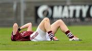 30 August 2014; A dejected Geraldine Conneally, Galway, after the game. TG4 All-Ireland Ladies Football Senior Championship, Semi-Final, Dublin v Galway, Cusack Park, Mullingar, Co. Westmeath. Picture credit: Oliver McVeigh / SPORTSFILE