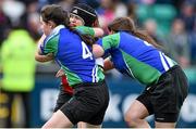 30 August 2014; Action from the half-time mini games between Wicklow RFC and Gorey RFC. Pre-Season Friendly, Leinster v Ulster. Tallaght Stadium, Tallaght, Co. Dublin. Picture credit: Ramsey Cardy / SPORTSFILE