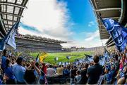 31 August 2014; A view during the traditional pre-match parade. GAA Football All Ireland Senior Championship, Semi-Final, Dublin v Donegal, Croke Park, Dublin. Picture credit: Ramsey Cardy / SPORTSFILE