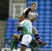 9 December 2006; Tommy Bowe, Ulster, is tackled by Sailosi Tagicakibau, London Irish. Heineken Cup 2006-2007, Pool 5, Round 3, London Irish v Ulster, Madejski Stadium, London, United Kingdom. Picture credit: Matt Browne / SPORTSFILE