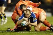 9 December 2006; Chris Whitaker, Leinster, scores his side's first try against Agen. Heineken Cup 2006-2007, Pool 2, Round 3, Leinster v Agen, Lansdowne Road, Dublin. Picture credit: Brendan Moran / SPORTSFILE