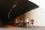 10 December 2006; Runners head for the finish of the 2006 Dublin Port Tunnel Race. Port Tunnel, Dublin. Picture credit: Tomas Greally / SPORTSFILE