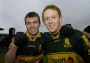 10 December 2006; Shane Doolan, left, with team-mate Colm Cooper, Dr Crokes, celebrate at the end of the game. AIB Munster Senior Club Football Championship Final, Dr Crokes v The Nire, Pairc Ui Chaoimh, Cork. Picture credit: David Maher / SPORTSFILE