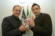 13 December 2006; The Football Association of Ireland has announced the appointments of Fran Gavin, left, as the new Director of the Eircom League of Ireland and Noel Mooney to the new position of National Club Promotions Officer. FAI Headquarters, Merrion Square, Dublin. Picture credit: Brendan Moran / SPORTSFILE