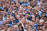 31 August 2014; Dublin supporters look on anxiously during the second half. GAA Football All Ireland Senior Championship Semi-Final, Dublin v Donegal, Croke Park, Dublin. Picture credit: Brendan Moran / SPORTSFILE
