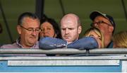 31 August 2014; Former Monaghan captain Dick Clerkin watches on ahead of the game. GAA Football All Ireland Senior Championship Semi-Final, Dublin v Donegal, Croke Park, Dublin. Picture credit: Stephen McCarthy / SPORTSFILE