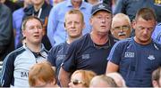 31 August 2014; Dublin manager Jim Gavin, left, ahead of the game. GAA Football All Ireland Senior Championship, Semi-Final, Dublin v Donegal, Croke Park, Dublin. Picture credit: Stephen McCarthy / SPORTSFILE