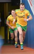 31 August 2014; Michael Murphy, Donegal captain, leads the Donegal team out for the start of the game. GAA Football All Ireland Senior Championship, Semi-Final, Dublin v Donegal, Croke Park, Dublin. Picture credit: David Maher / SPORTSFILE