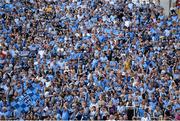 31 August 2014; Dublin supporters stand in silence on Hill 16 after the game. GAA Football All Ireland Senior Championship Semi-Final, Dublin v Donegal, Croke Park, Dublin. Picture credit: Brendan Moran / SPORTSFILE