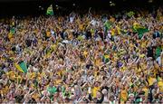 31 August 2014; Donegal supporters applaud their team from the pitch after the game. GAA Football All Ireland Senior Championship Semi-Final, Dublin v Donegal, Croke Park, Dublin. Picture credit: Brendan Moran / SPORTSFILE