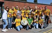 31 August 2014; Donegal supporters, from Lifford, Co. Donegal, on their way to the game. GAA Football All Ireland Senior Championship Semi-Final, Dublin v Donegal, Croke Park, Dublin. Picture credit: Dáire Brennan / SPORTSFILE