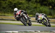31 August 2014; Marshall Neill, Kawasaki ZX10R, leads Cody Nally, Kawasaki ZX10R, on his way to winning the Grand Final race. Mondello Park, Donore, Naas, Co. Kildare. Picture credit: Barry Cregg / SPORTSFILE