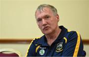 1 September 2014; Tipperary manager Eamon O'Shea during a press evening ahead of their GAA Hurling All-Ireland Senior Championship Final against Kilkenny on Sunday. Tipperary Hurling Press Evening, Anner Hotel, Thurles, Co. Tipperary. Picture credit: Stephen McCarthy / SPORTSFILE