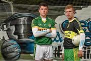 1 September 2014; This is Major: Electric Ireland linked up with All Ireland Minor GAA finalist captains, Liam Kearney, left, Kerry, and Niall Harley, Donegal, ahead of the 2014 All-Ireland Minor Hurling & Football Championship Finals. Clanna Gael Fontenoy GAA Club, Ringsend, Dublin. Photo by Sportsfile