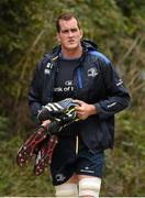 1 September 2014; Leinster's Devin Toner arrives for squad training ahead of their side's Guinness PRO12 Round 1 match against Glasgow Warriors on Saturday. Leinster Rugby Squad Training, UCD, Belfield, Dublin. Picture credit: Stephen McCarthy / SPORTSFILE