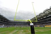 30 August 2014; A general view during the GAA/GPA Super 11s match between Leinster and Munster at Croke Park in Dublin. Photo by Pat Murphy/Sportsfile