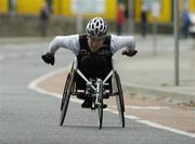 30 October 2006; Richie Powell, Wales, on his way to winning the Wheelchair Race the 2006 adidas Dublin City Marathon. Merrion Square, Dublin. Picture credit: Pat Murphy / SPORTSFILE