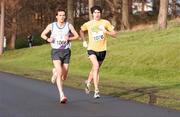 17 December 2006; Kevin O'Connor, left, DSD A.C., who finished second, and Ian O'Riordan, who finished third, during the Aware 10K Christmas Fun Run. Papal Cross, Phoenix Park, Dublin. Picture credit: Tomas Greally / SPORTSFILE *** Local Caption ***