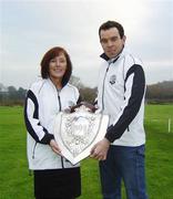 26 December 2006; The overall winner Suzanne Walsh with Keith Daily who recorded the fastest time of 59.04 during the annual Donore Harriers Waterhouse Byrne Baird shield handicap cross country race over 10 miles, in the Phoenix Park, Dublin. The Donore Harriers club event has taken place each year for over a century and is the oldest club event of its kind in Europe. Picture credit: Tomas Greally / SPORTSFILE *** Local Caption ***