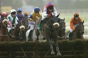 27 December 2006; Island Life, with Paul Carberry up, clears the last 'first time around' on their way to winning the Paddy Power Festival 3-Y-O Hurdle. Leopardstown Racecourse, Leopardstown, Dublin. Picture credit: Brian Lawless / SPORTSFILE