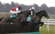 27 December 2006; Cane Brake, with Adrian Joyce up, clears the last alongside eventual third place Cheeky Lady, J.P. Elliott up, on their way to winning the Paddy Power Steeplechase. Leopardstown Racecourse, Leopardstown, Dublin. Picture credit: Brian Lawless / SPORTSFILE