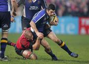 27 December 2006; Rob Kearney, Leinster, is tackled by Paul O'Connell, Munster. Magners League, Munster v Leinster, Thomond Park, Limerick. Picture credit: Kieran Clancy / SPORTSFILE
