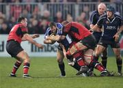27 December 2006; Felipe Contepomi, Leinster, is tackled by Paul O'Connell and John Kelly, Munster. Magners League, Munster v Leinster, Thomond Park, Limerick. Picture credit: Kieran Clancy / SPORTSFILE