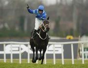 28 December 2006; Timmy Murphy celebrates after winning the woodiesdiy.com Christmas Hurdle aboard Celestial Wave. Leopardstown Racecourse, Leopardstown, Dublin. Picture credit: Maurice Doyle / SPORTSFILE