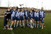 30 December 2006; The Dublin squad celebrate victory as captain Philip Brennan lifts the cup, Blue Stars v Dublin, Naomh Mearnog, Portmarnock, Dublin. Picture credit: Damien Eagers / SPORTSFILE *** Local Caption ***