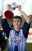 30 December 2006; Dublin captain Philip Brennan lifts the cup, Blue Stars v Dublin, Naomh Mearnog, Portmarnock, Dublin. Picture credit: Damien Eagers / SPORTSFILE *** Local Caption ***
