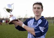 30 December 2006; Dublin captain Philip Brennan holds the cup after victory, Blue Stars v Dublin, Naomh Mearnog, Portmarnock, Dublin. Picture credit: Damien Eagers / SPORTSFILE *** Local Caption ***