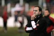 30 December 2006; Glentoran Manager Paul Millar looks on at the final whistle. Carnegie Premier League, Glentoran v Portadown, The Oval, Belfast, Co. Antrim. Picture credit: Russell Pritchard / SPORTSFILE