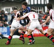 31 December 2006; Malcolm O'Kelly, Leinster, is tackled by Tommy Bowe and Bryan Young, Ulster. Magners League, Leinster v Ulster, Lansdowne Road, Dublin. Picture credit: Oliver McVeigh / SPORTSFILE