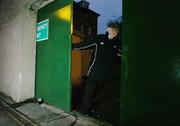31 December 2006; Jimmy Galloway, Ground staff, locks gate No.1, for the last time, after the final game was played at Lansdowne Road. Magners League, Leinster v Ulster, Lansdowne Road, Dublin. Picture credit: David Maher / SPORTSFILE