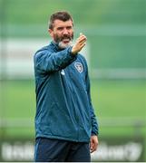 2 September 2014; Republic of Ireland assistant manager Roy Keane during squad training ahead of their side's International friendly match against Oman on Wednesday. Republic of Ireland Squad Training, Gannon Park, Malahide, Co. Dublin. Picture credit: David Maher / SPORTSFILE