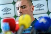 2 September 2014; Republic of Ireland's Darron Gibson during a press conference ahead of their side's International friendly match against Oman on Wednesday. Republic of Ireland Press Conference, Grand Hotel, Malahide, Co. Dublin. Picture credit: David Maher / SPORTSFILE