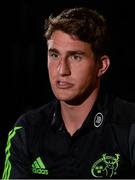 2 September 2014; Munster's Ian Keatley speaking during a press conference ahead of their Guinness PRO12 round 1 match against Edinburgh on Friday. Munster Rugby Press Conference, Thomond Park, Limerick. Picture credit: Diarmuid Greene / SPORTSFILE