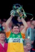 4 September 1994; Offaly captain Martin Hanamy lifts the Liam MacCarthy Cup following the All-Ireland Senior Hurling Championship Final match between Limerick and Offaly at Croke Park in Dublin. Photo by David Maher/Sportsfile