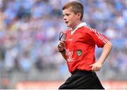 31 August 2014; Referee Oisin O'Loughlin, from St. Columban's Primary School, Belcoo, Fermanagh, during the INTO/RESPECT Exhibition GoGames. Croke Park, Dublin. Picture credit: Ramsey Cardy / SPORTSFILE