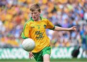 31 August 2014; Cian Hartin, St Patrick's N.S, Gowna, Cavan, representing Donegal, during the INTO/RESPECT Exhibition GoGames. Croke Park, Dublin. Picture credit: Ramsey Cardy / SPORTSFILE